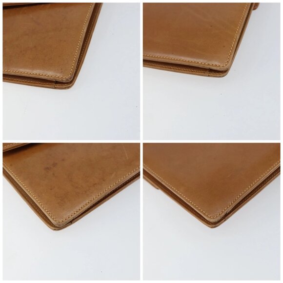 GUCCI Chain Shoulder Bag Leather Beige Gold Auth yk19810 - Picture 14 of 16